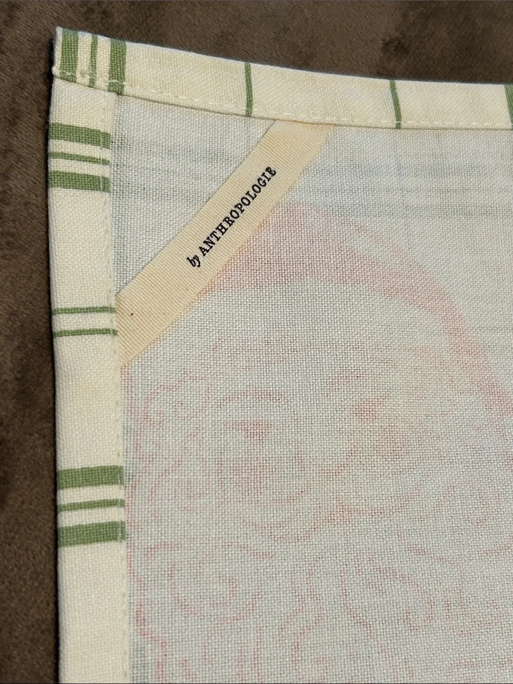 Anthropologie Vintage-Inspired Tartan Santa Dish Towel